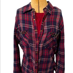 Womens Maurice’s Flannel Size Medium